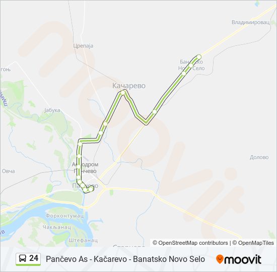 24 bus Line Map