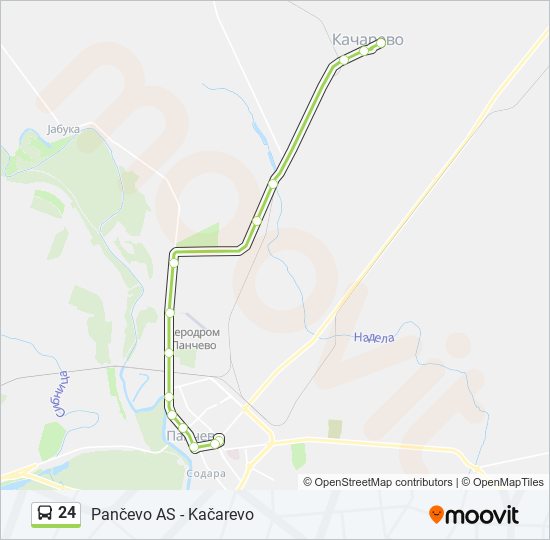 24 bus Line Map