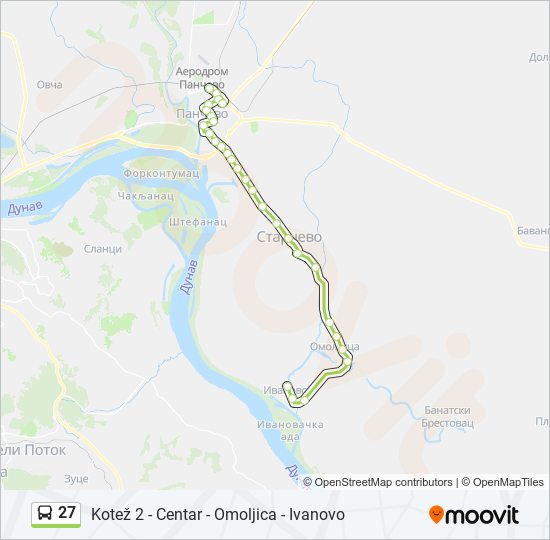 27 bus Line Map