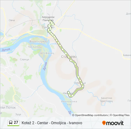 27 Bus Line Map
