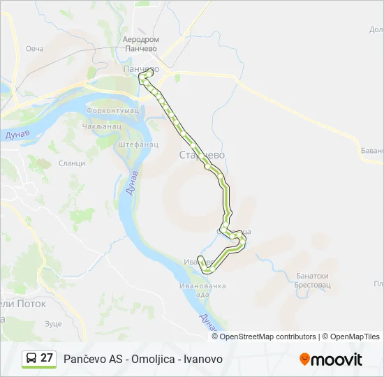 27 Bus Line Map