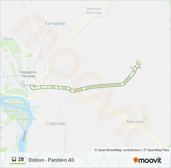 2B Bus Line Map