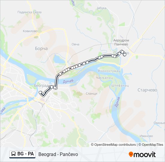 BG - PA bus Line Map