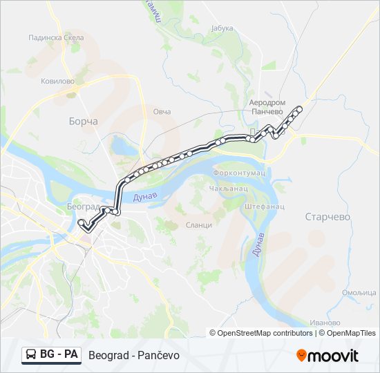 BG - PA bus Line Map