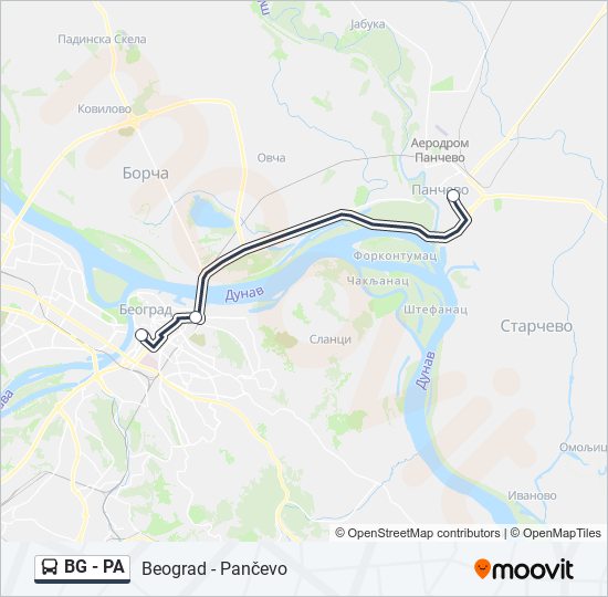 BG - PA bus Line Map