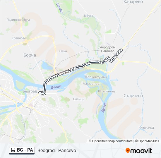 BG - PA bus Line Map