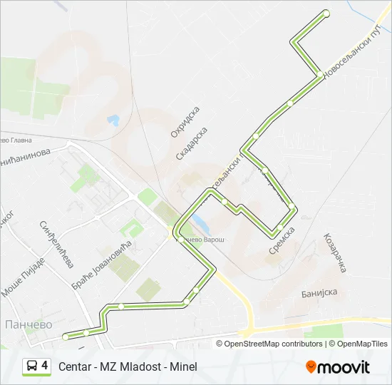 4 Bus Line Map