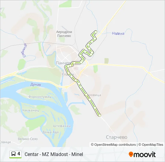 4 Bus Line Map