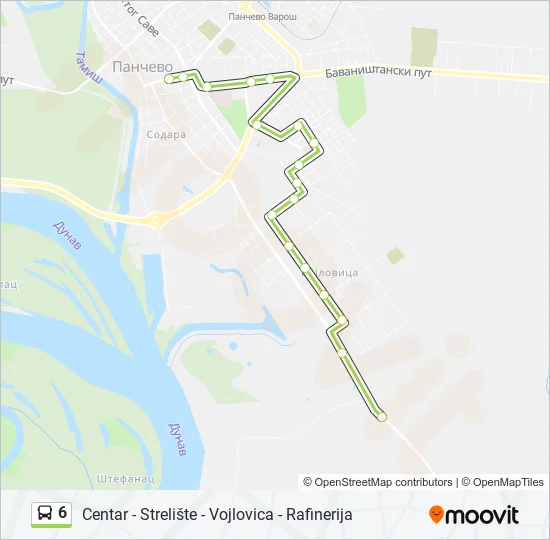 6 Bus Line Map