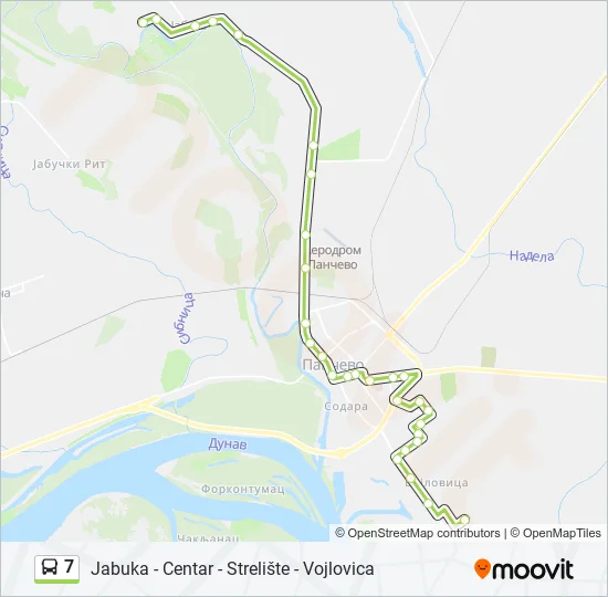 7 Bus Line Map