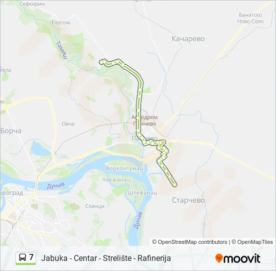 7 Bus Line Map