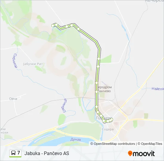 7 Bus Line Map