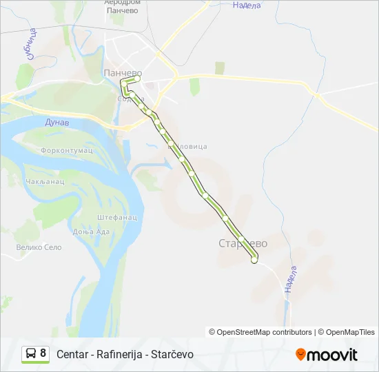 8 Bus Line Map