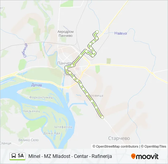 5A Bus Line Map