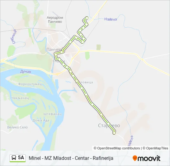 5A Bus Line Map
