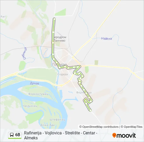 6B Bus Line Map