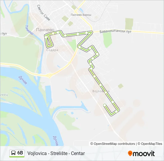 6B Bus Line Map