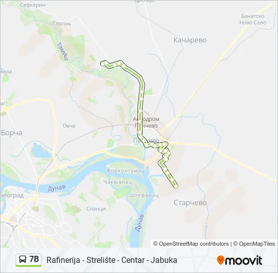 7B Bus Line Map
