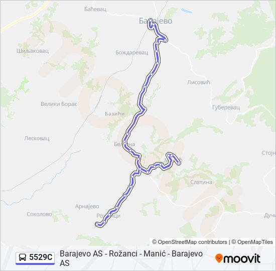 5529C bus Line Map