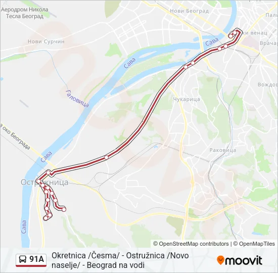 91A  Line Map