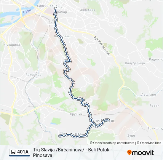 401A  Line Map