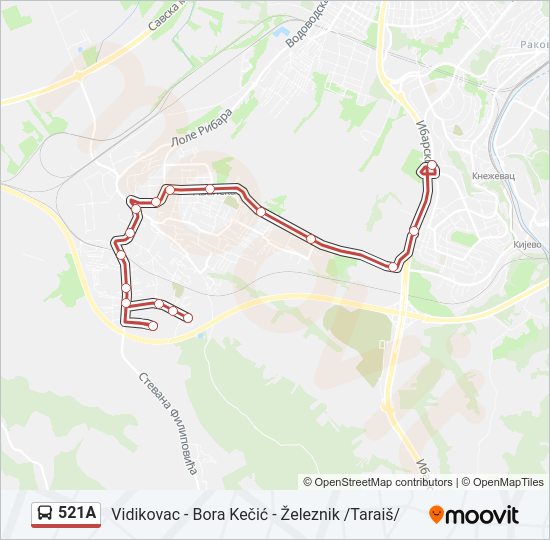 521A  mapa linije