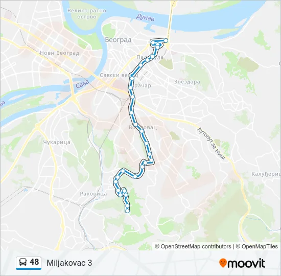48 Bus Line Map