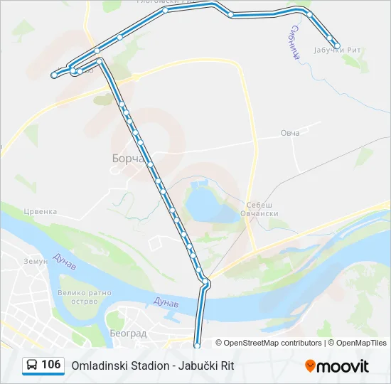 106 Bus Line Map