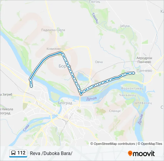 112 Bus Line Map