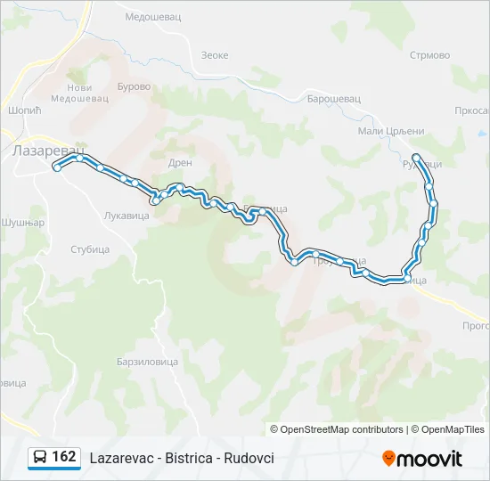 162 Bus Line Map