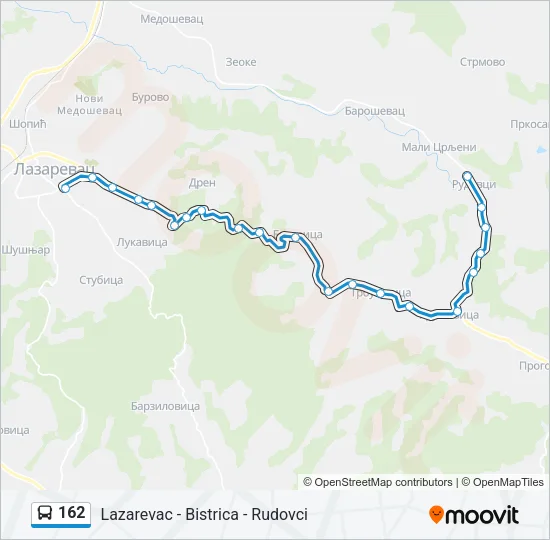 162 Bus Line Map