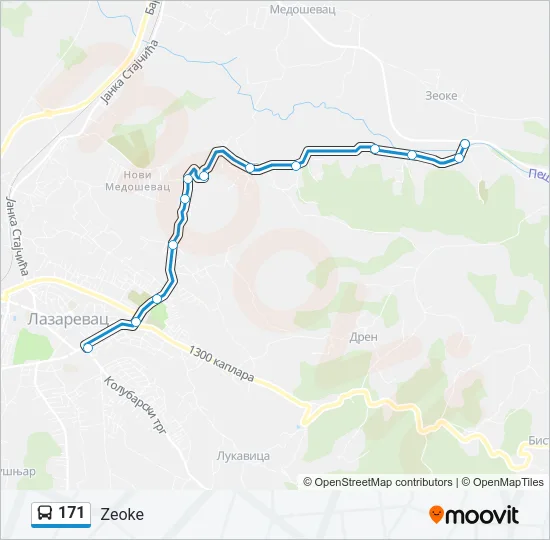 171 Bus Line Map