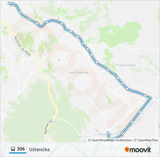 306 Bus Line Map