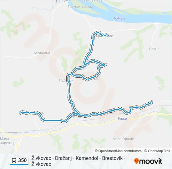 350 Bus Line Map