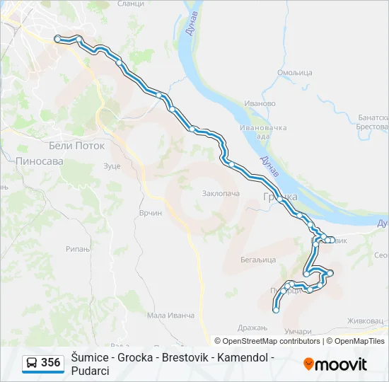 356 Bus Line Map