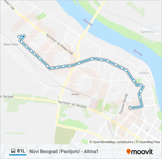 81L Bus Line Map