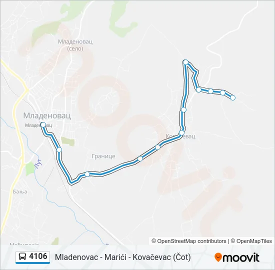 4106 Bus Line Map