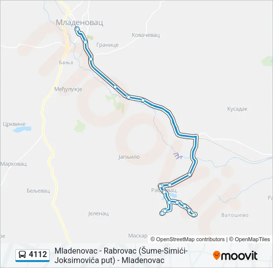 4112 Bus Line Map