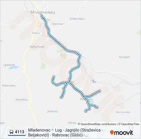 4113 Bus Line Map
