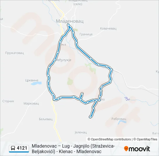 4121 Bus Line Map