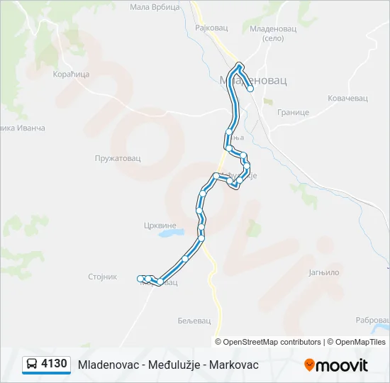 4130 Bus Line Map