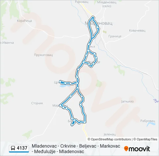 4137 Bus Line Map