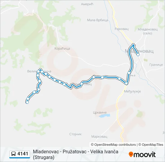 4141 Bus Line Map