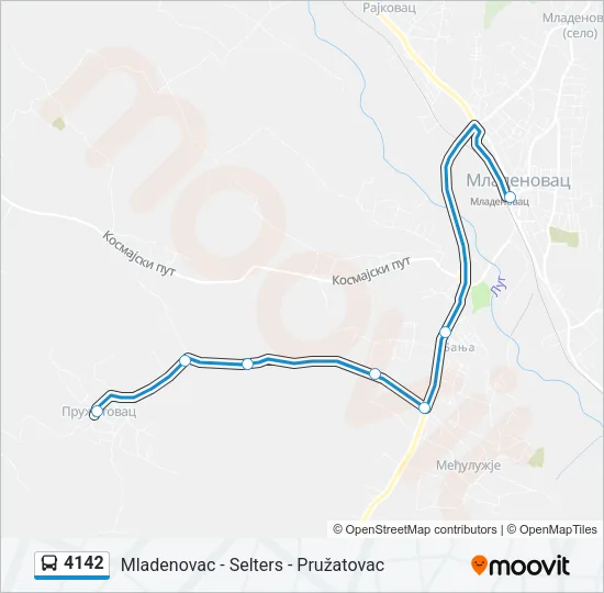 4142 Bus Line Map