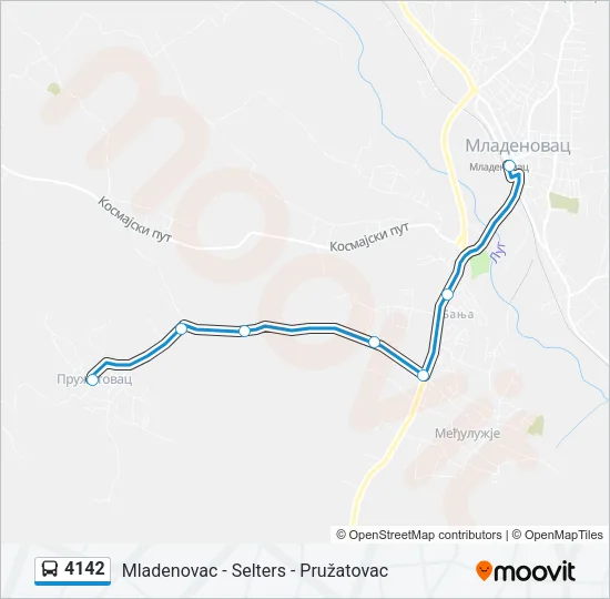 4142 Bus Line Map