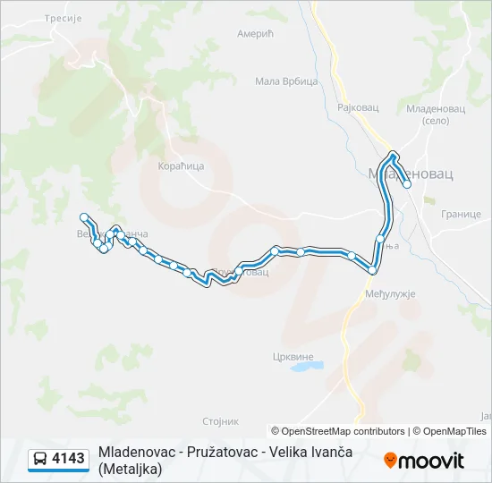 4143 Bus Line Map