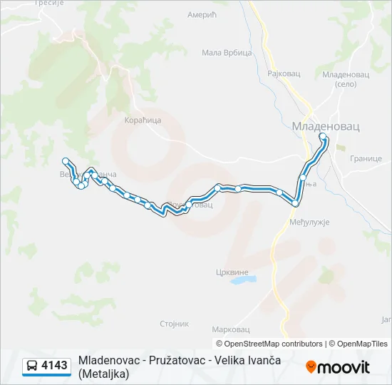 4143 Bus Line Map