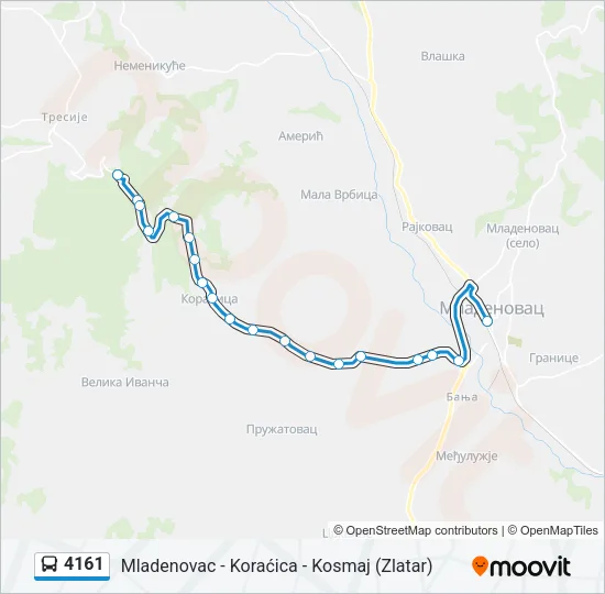 4161 Bus Line Map