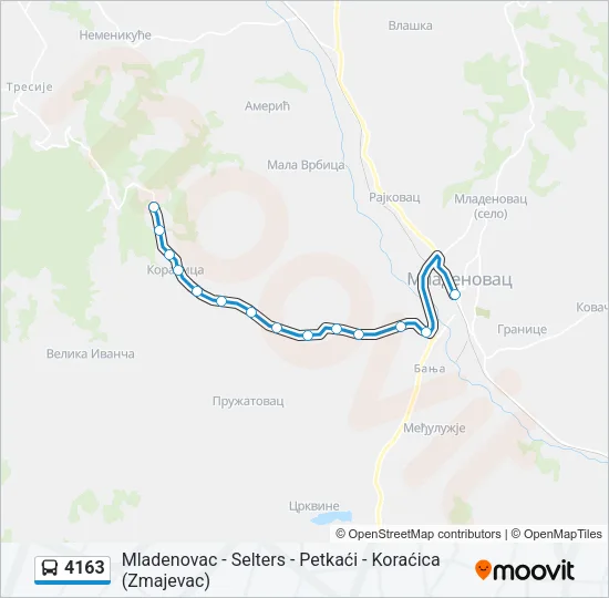 4163 Bus Line Map