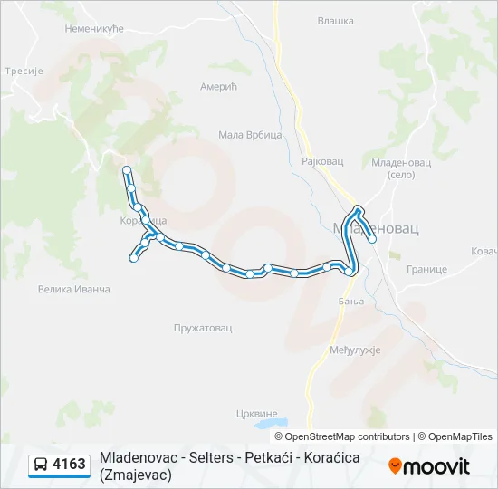 4163 Bus Line Map